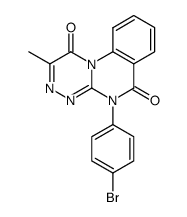 10-(4-Bromo-phenyl)-3-methyl-10H-1,2,4a,10-tetraaza-phenanthrene-4,9-dione结构式