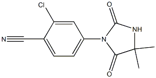 2-chloro-4-(4,4-dimethyl-2,5-dioxoimidazolidin-1-yl)benzonitrile Structure