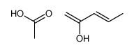 acetic acid,penta-1,3-dien-2-ol Structure