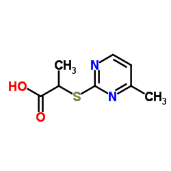 2-[(4-Methyl-2-pyrimidinyl)sulfanyl]propanoic acid Structure