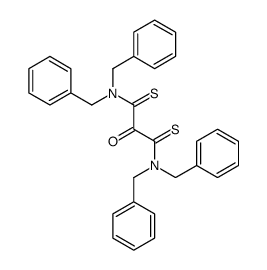 N,N,N',N'-tetrabenzyl-2-oxopropanedithioamide结构式