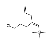 (E)-1-(trimethylsilyl)-2-(3-chloropropyl)-1,4-pentadiene Structure