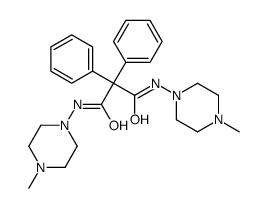 N,N'-bis(4-methylpiperazin-1-yl)-2,2-diphenylpropanediamide结构式