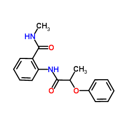 N-Methyl-2-[(2-phenoxypropanoyl)amino]benzamide结构式
