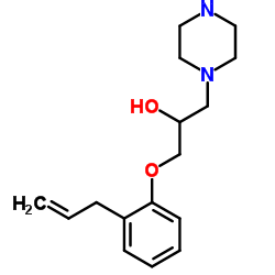1-(2-ALLYL-PHENOXY)-3-PIPERAZIN-1-YL-PROPAN-2-OL structure
