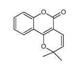 2,2-dimethylpyrano[3,2-c]chromen-5-one Structure