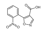 5-(2-nitrophenyl)-1,2-oxazole-4-carboxylic acid结构式