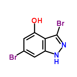 3,6-Dibromo-1H-indazol-4-ol Structure