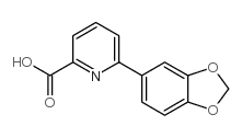 6-苯并[1,3]二氧代l-5-基-吡啶-2-羧酸结构式