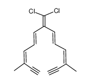 7-dichloromethylene-3,11-dimethyltrideca-3,5,8,10-tetraene-1,12-diyne结构式