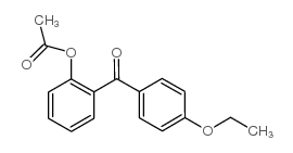 2-ACETOXY-4'-ETHOXYBENZOPHENONE结构式