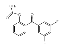 2-ACETOXY-3',5'-DIFLUOROBENZOPHENONE structure