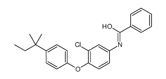 N-[3-chloro-4-[4-(2-methylbutan-2-yl)phenoxy]phenyl]benzamide Structure