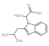 2-[2-(2-methylpropyl)benzimidazol-1-yl]propanoic acid结构式