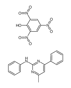 4-Methyl-N2,6-diphenyl-2-pyrimidinamin*Picrat Structure