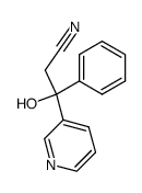 3-Phenyl-3-pyridyl-(3)-hydracrylsaeure-nitril Structure