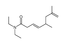 N,N-diethyl-5,7-dimethylocta-3,7-dienamide结构式