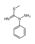 methyl N-amino-N-phenylcarbamimidothioate Structure