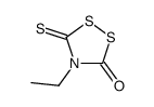 4-ethyl-5-sulfanylidene-1,2,4-dithiazolidin-3-one结构式