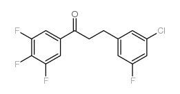 3-(3-CHLORO-5-FLUOROPHENYL)-3',4',5'-TRIFLUOROPROPIOPHENONE结构式