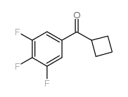 CYCLOBUTYL 3,4,5-TRIFLUOROPHENYL KETONE Structure