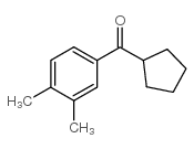 环戊基(3,4-二甲基苯基)甲酮结构式