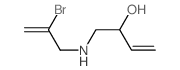 3-Buten-2-ol,1-[(2-bromo-2-propen-1-yl)amino]-结构式