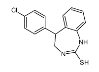 5-(4-chlorophenyl)-1,3,4,5-tetrahydro-1,3-benzodiazepine-2-thione Structure