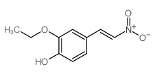 Phenol,2-ethoxy-4-(2-nitroethenyl)- Structure