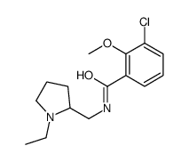 3-chloro-N-[(1-ethylpyrrolidin-2-yl)methyl]-2-methoxybenzamide Structure