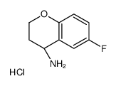 (R)-4-氨基-6-氟-2,3-二氢苯并吡喃盐酸盐结构式