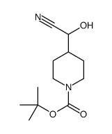 tert-butyl 4-[cyano(hydroxy)methyl]piperidine-1-carboxylate结构式