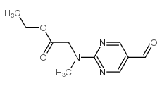 ethyl 2-[(5-formylpyrimidin-2-yl)-methylamino]acetate Structure