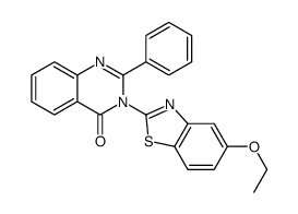 3-(5-ethoxy-1,3-benzothiazol-2-yl)-2-phenylquinazolin-4-one Structure