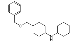 N-cyclohexyl-4-(phenylmethoxymethyl)cyclohexan-1-amine结构式