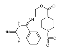 ethyl 4-(2,4-diaminoquinazolin-6-yl)sulfonylpiperazine-1-carboxylate结构式