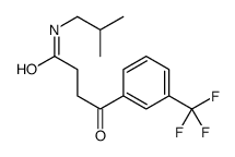 N-(2-methylpropyl)-4-oxo-4-[3-(trifluoromethyl)phenyl]butanamide结构式
