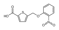 2-Thiophenecarboxylic acid, 5-[(2-nitrophenoxy)methyl] Structure