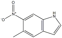5-methyl-6-nitro-1H-Indole结构式