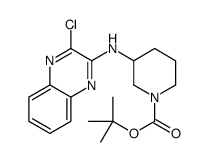 tert-butyl 3-[(3-chloroquinoxalin-2-yl)amino]piperidine-1-carboxylate Structure