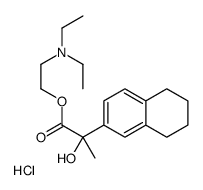 diethyl-[2-[2-hydroxy-2-(5,6,7,8-tetrahydronaphthalen-2-yl)propanoyl]oxyethyl]azanium,chloride结构式