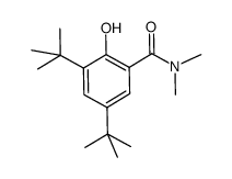 3,5-di-tert-butyl-2-hydroxy-N,N-dimethylbenzamide Structure