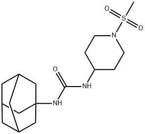 1-Adamantan-1-yl-3-[1-(methylsulfonyl)-4-piperidinyl]urea Structure