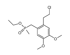 (β-chloroethyl-2 dimethoxy-4,5 benzyl) methylphosphinate d'ethyle Structure
