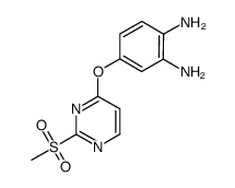 4-(2-methanesulfonyl-pyrimidin-4-yloxy)-benzene-1,2-diamine Structure