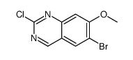 6-溴-2-氯-7-甲氧基-喹唑啉结构式