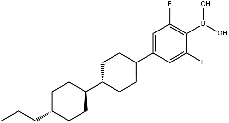 丙基双环己基-2,6-二氟苯硼酸结构式
