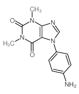 3,7-Dihydro-7-(4-aminophenyl)-1,3-dimethyl-1H-purine-2,6-dione structure