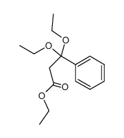 3,3-diethoxy-3-phenyl-propionic acid ethyl ester Structure