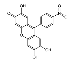 2,6,7-trihydroxy-9-(4-nitrophenyl)xanthen-3-one Structure